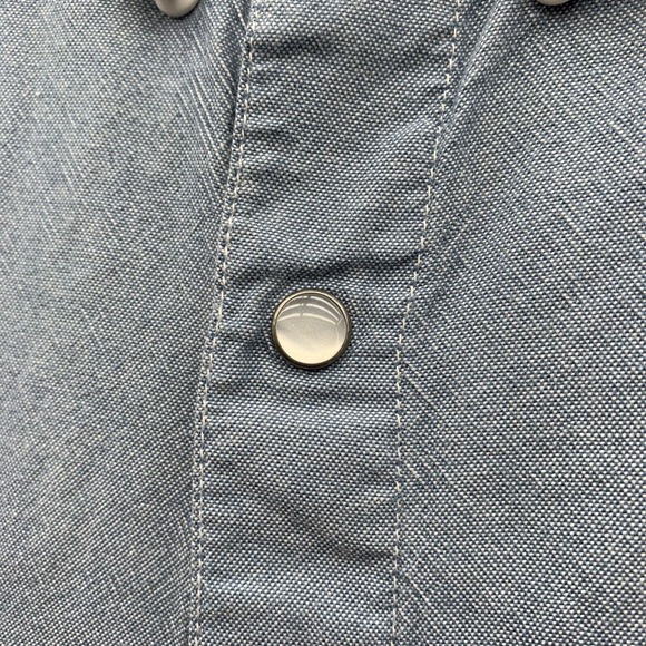 Columbia PFG Pearl Snap Shirt Mens XXL 2XL Blue Fishing Outdoors VentedFM1019 - Picture 5 of 12